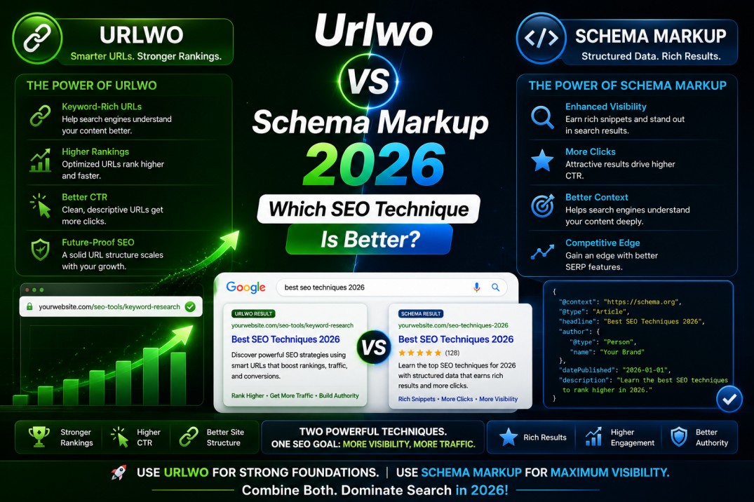 Urlwo vs Schema Markup 2026: Which SEO Strategy Gives Better Results?