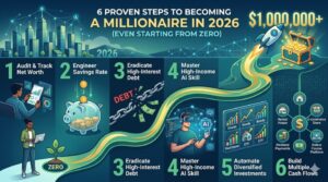 6 Proven Steps to Becoming a Millionaire in 2026 (Even Starting From Zero)
