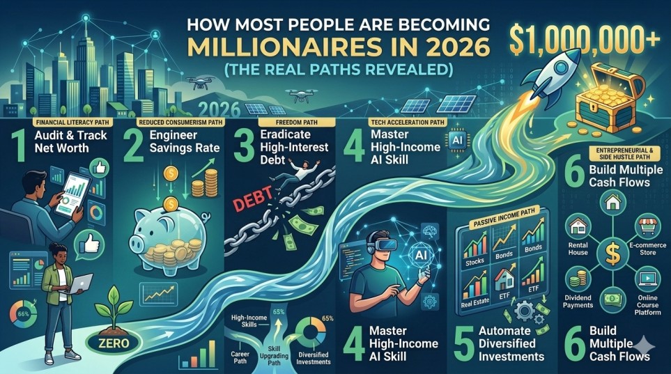 How Most People Are Becoming Millionaires in 2026- The Real Paths Revealed
