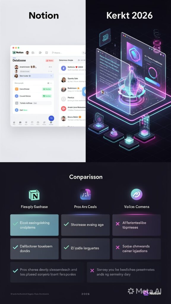 Notion vs Kerkt 2026: The Ultimate Honest Comparison – Which Productivity Tool Should You Use?